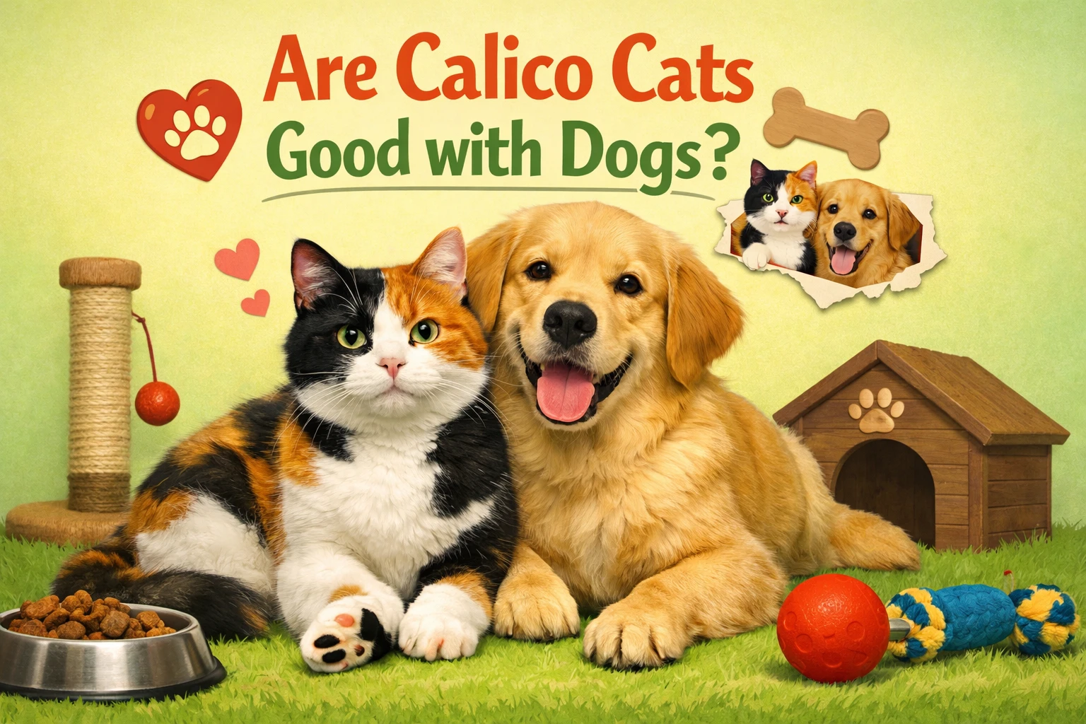 Are Calico Cats Good with Dogs