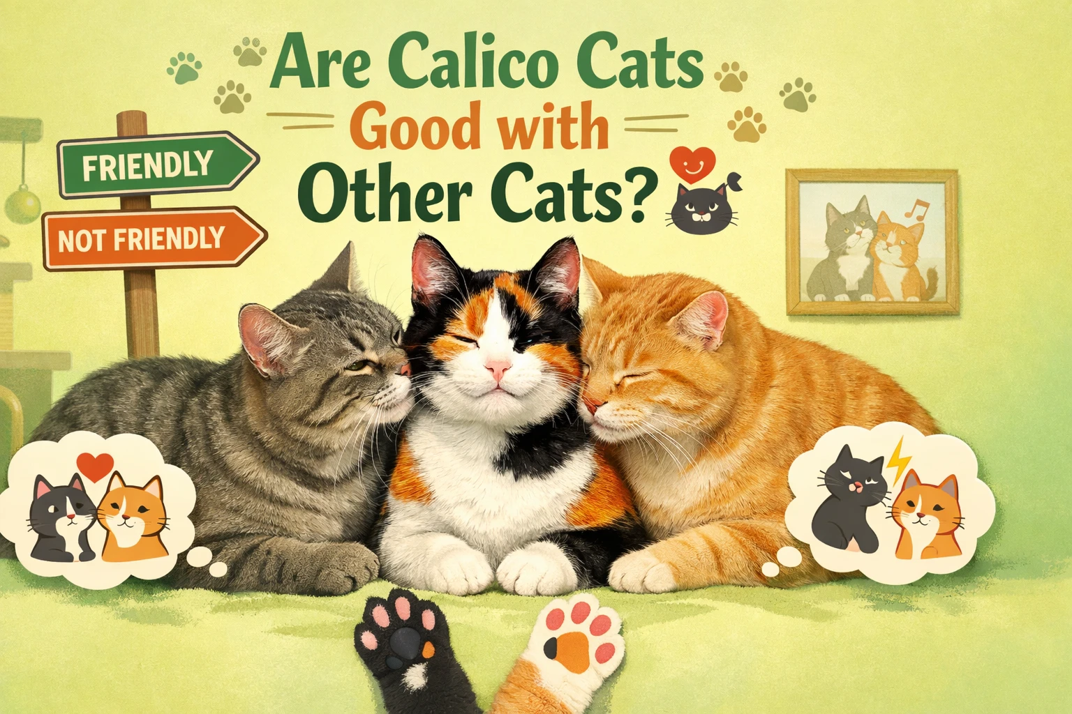 Are Calico Cats Good with Other Cats