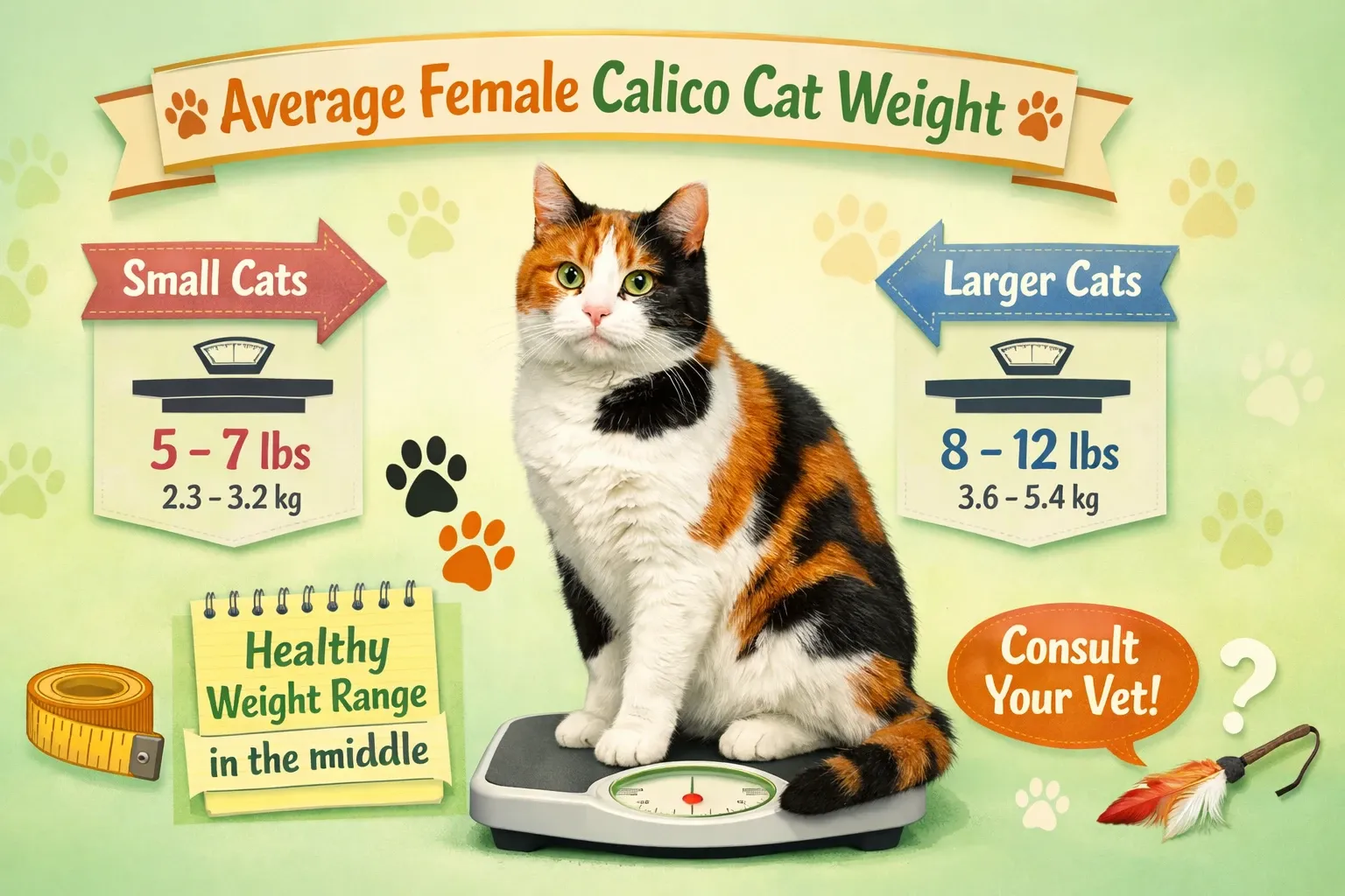 Average Female Calico Cat Weight