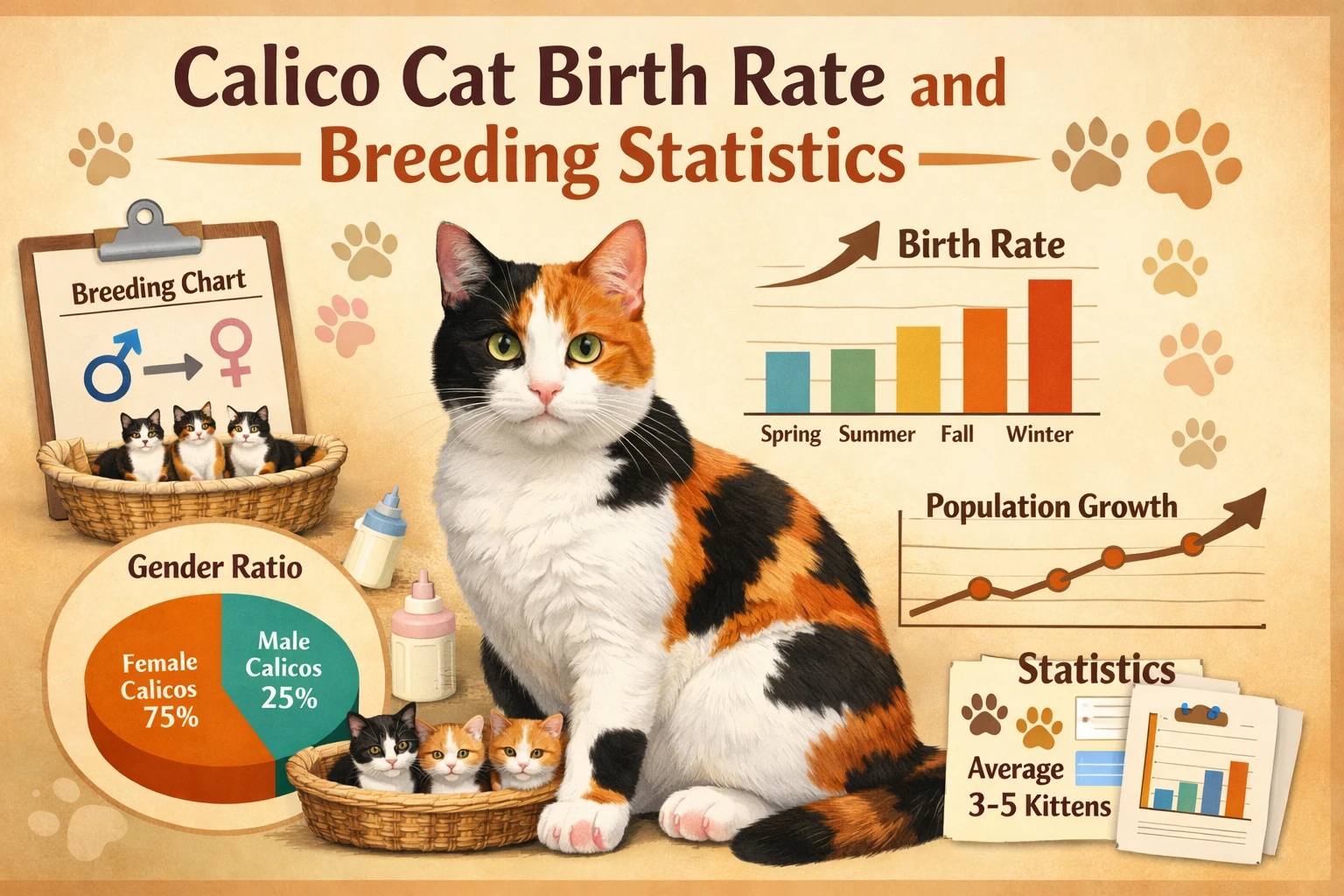 Calico Cat Birth Rate and Breeding Statistics