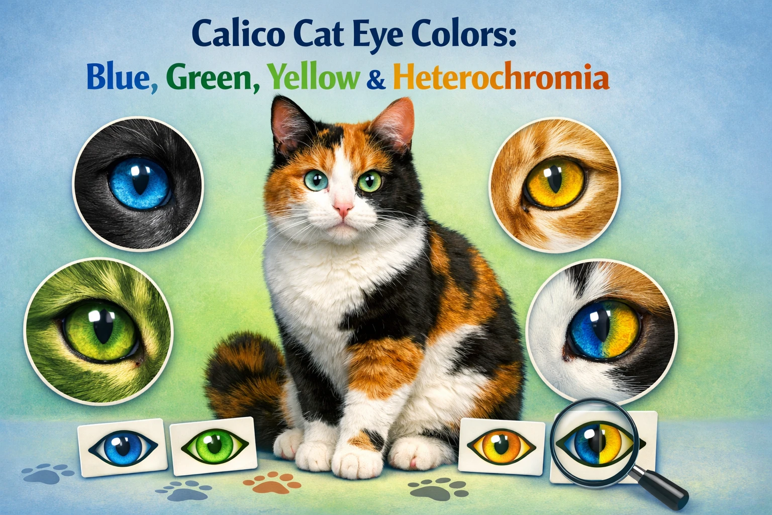 Calico Cat Eye Colors: Blue, Green, Yellow & Heterochromia