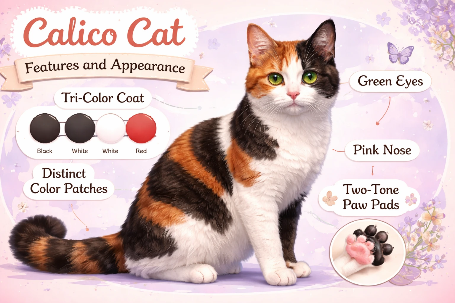 Calico Cat Features and Appearance