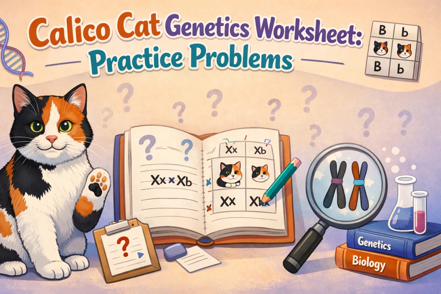Calico Cat Genetics Worksheet Practice Problems