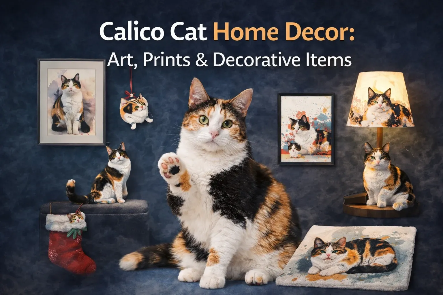 Calico-Cat-Home-Decor-Art-Prints-Decorative-Items