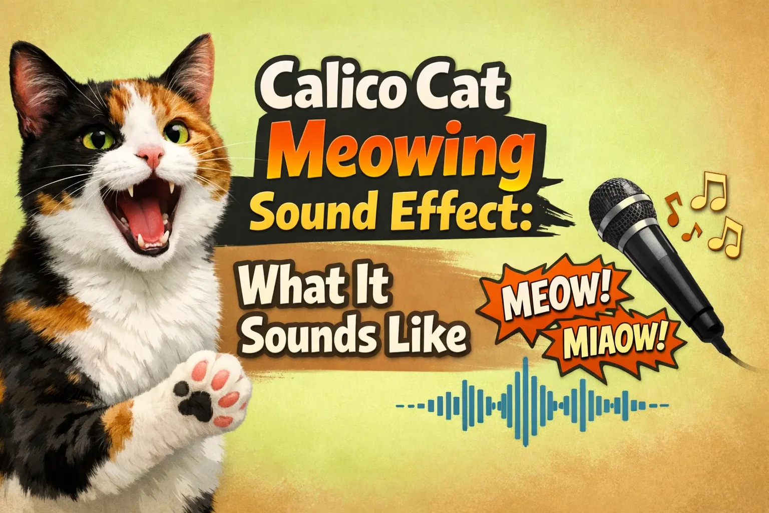 Calico Cat Meowing Sound Effect: What It Sounds Like