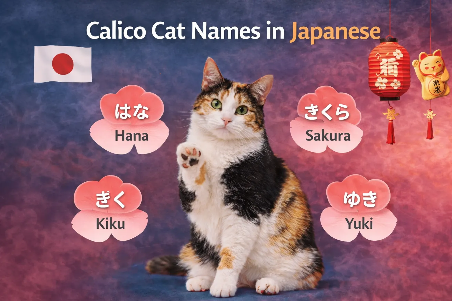 Calico Cat Names in Japanese