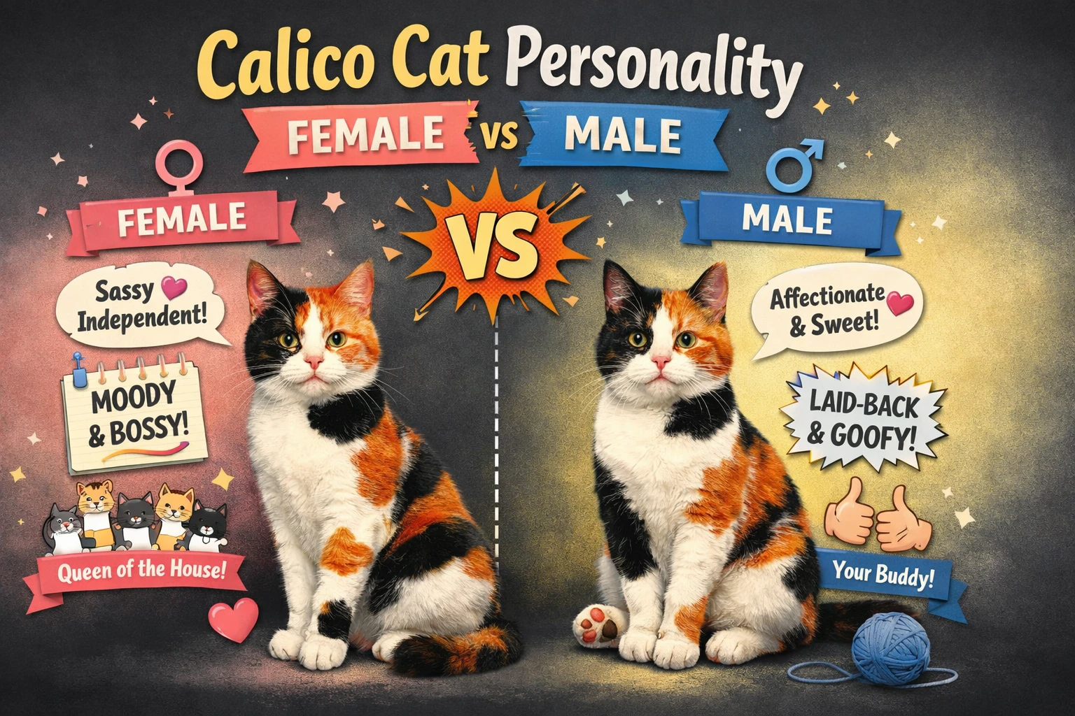 Calico Cat Personality Female vs Male