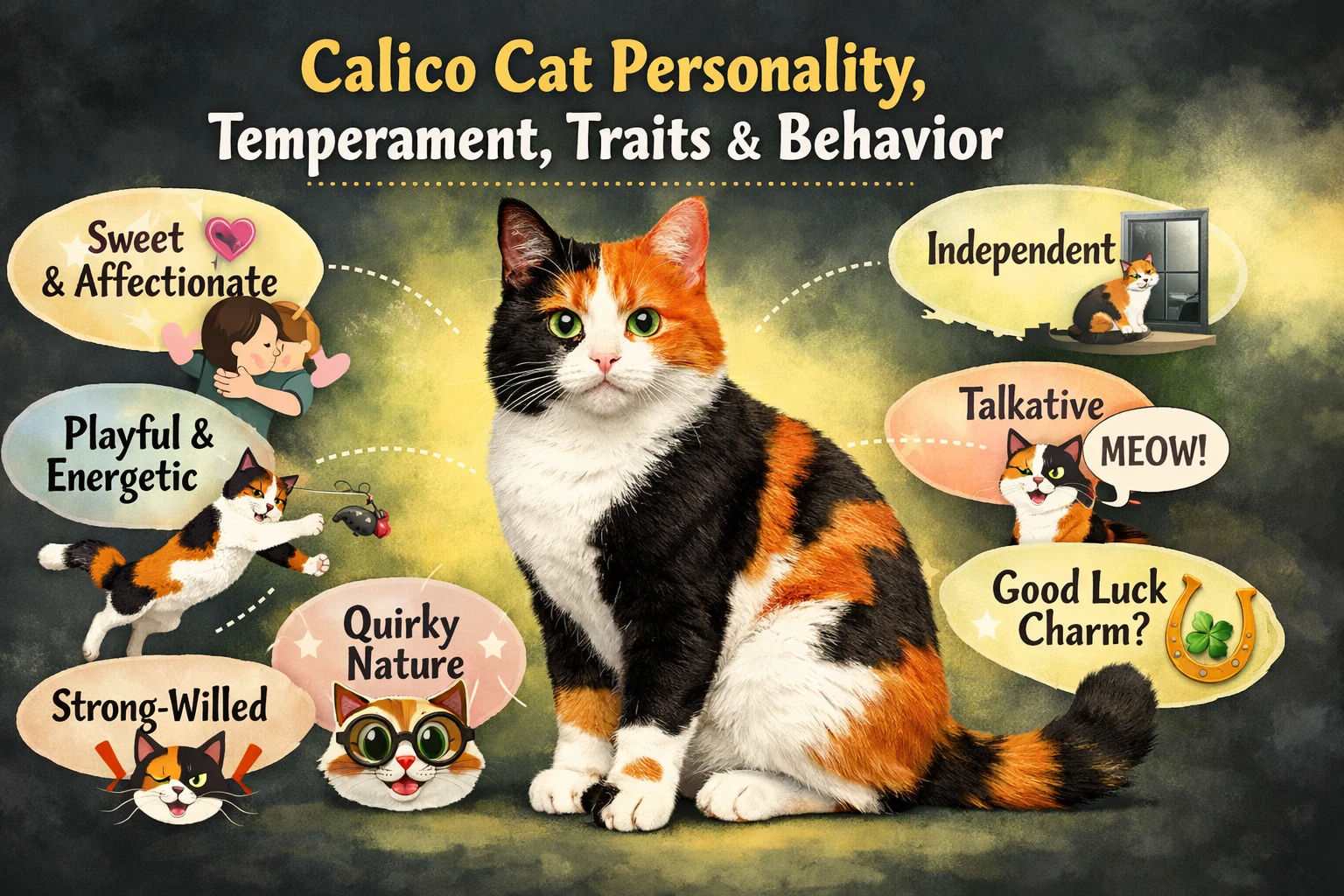 Calico Cat Personality, Temperament, Traits & Behavior