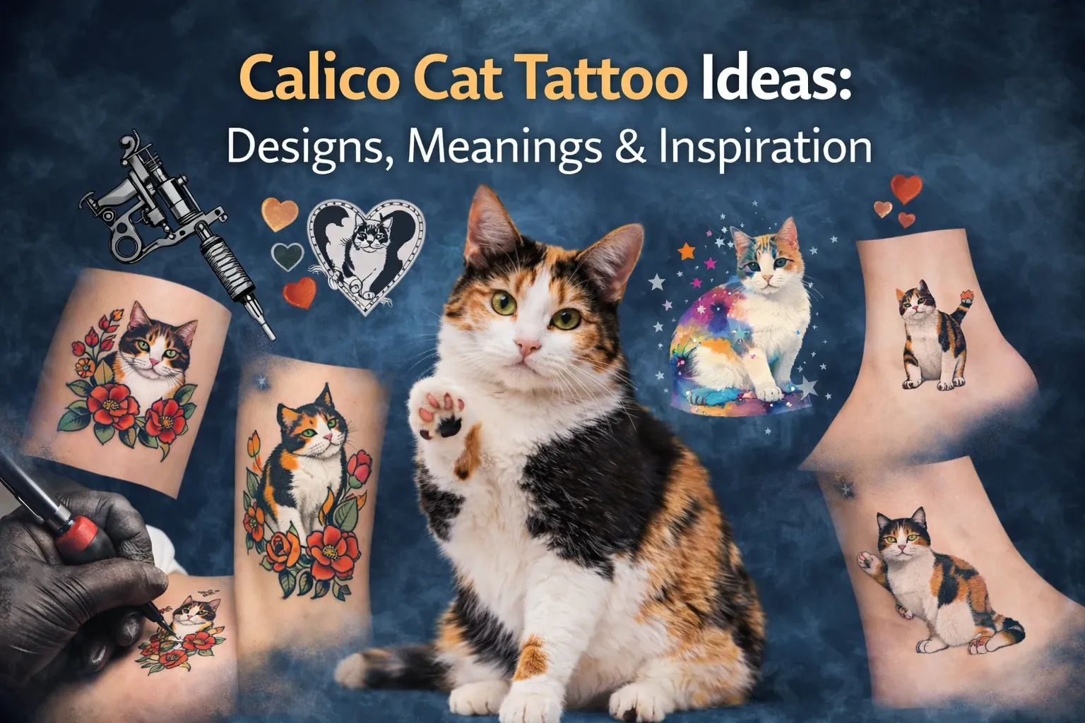 Calico Cat Tattoo Ideas Designs, Meanings & Inspiration