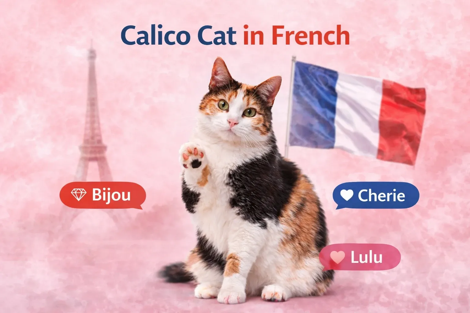 Calico Cat in French