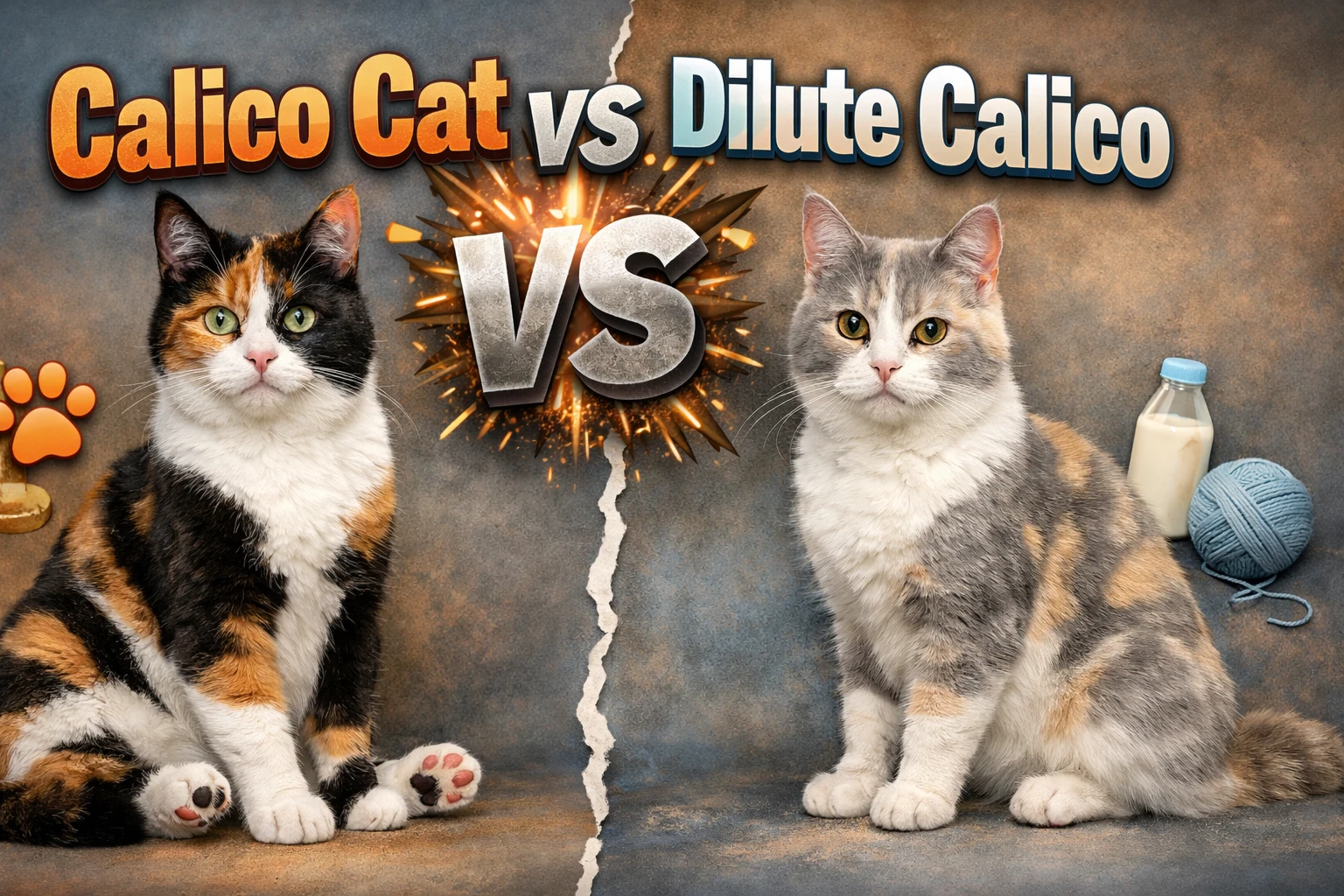 Calico Cat vs Dilute Calico
