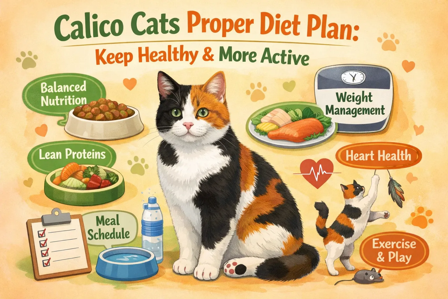 Calico Cats Proper Diet Plan: Keep Healthy & More Active