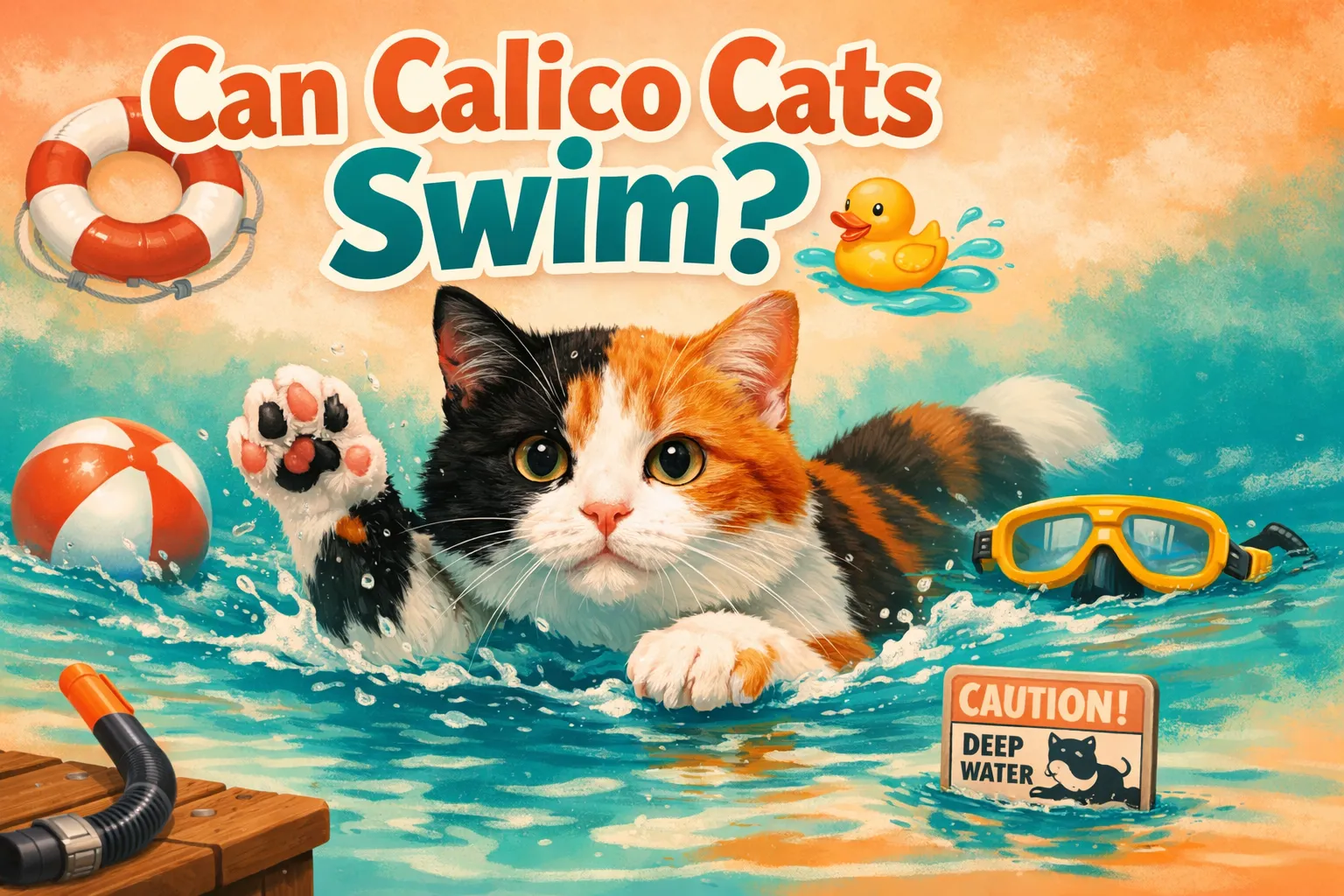 Can Calico Cats Swim