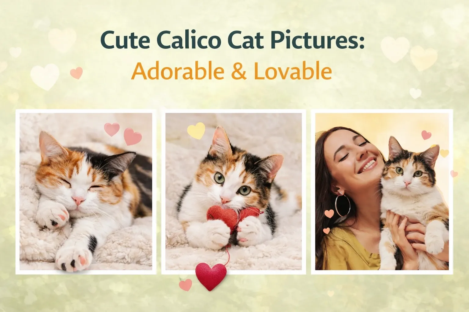 Cute Calico Cat Pictures Adorable & Lovable