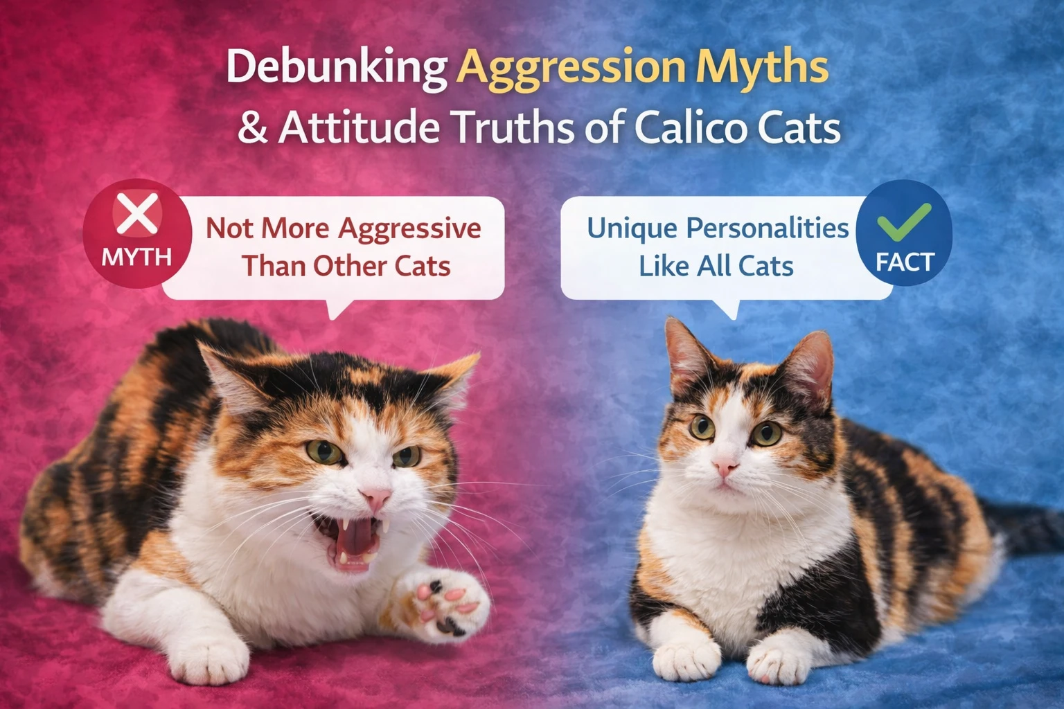 Debunking Aggression Myths & Attitude Truths of Calico Cats