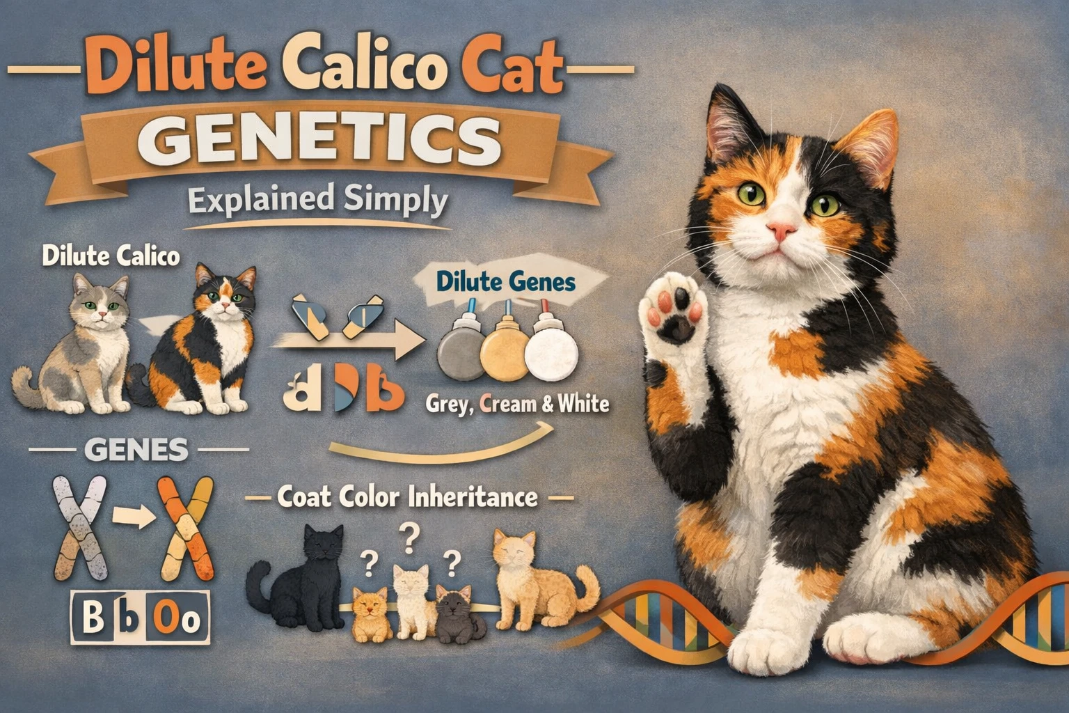 Dilute Calico Cat Genetics Explained Simply
