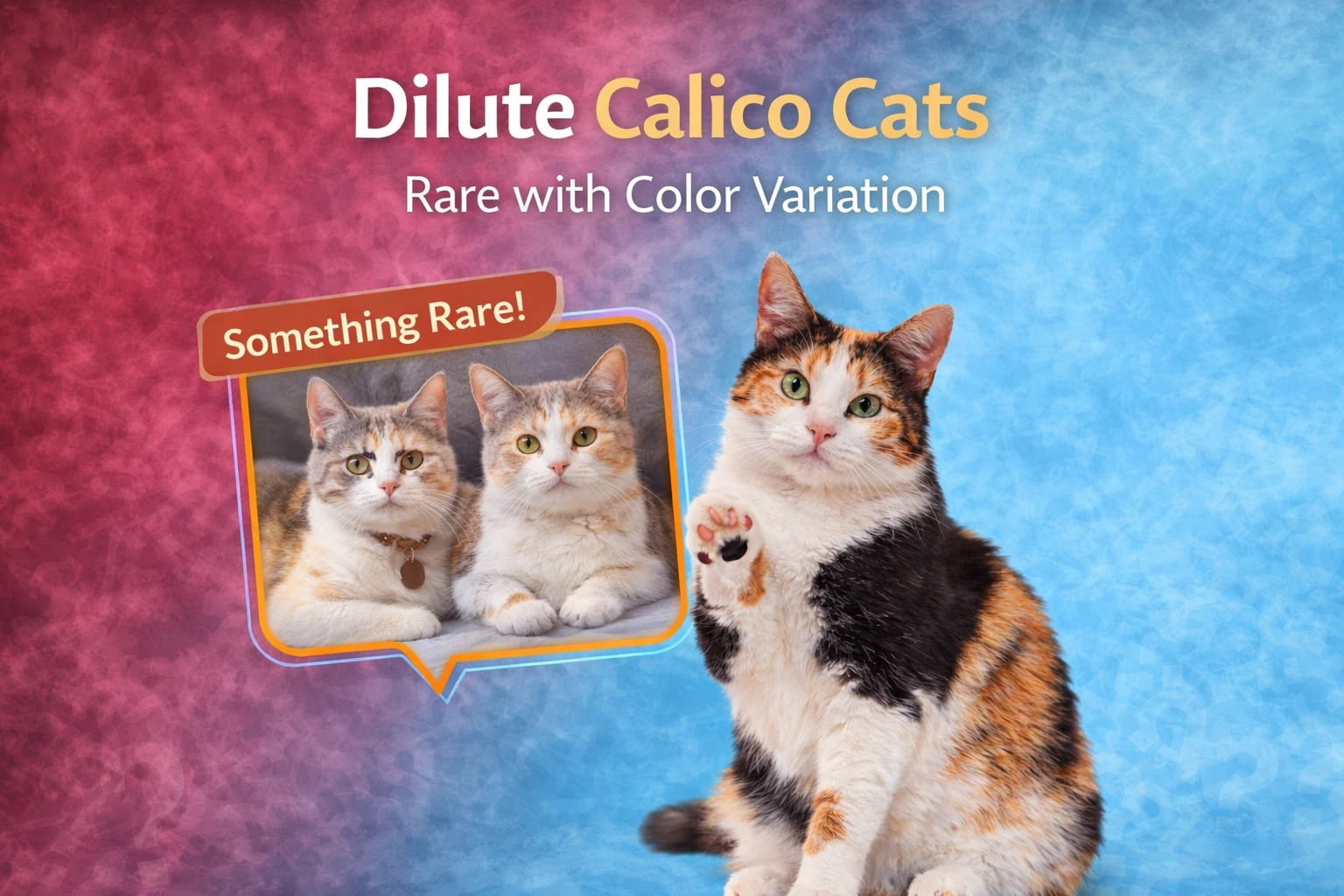 Dilute Calico Cats Rare with Color Variation