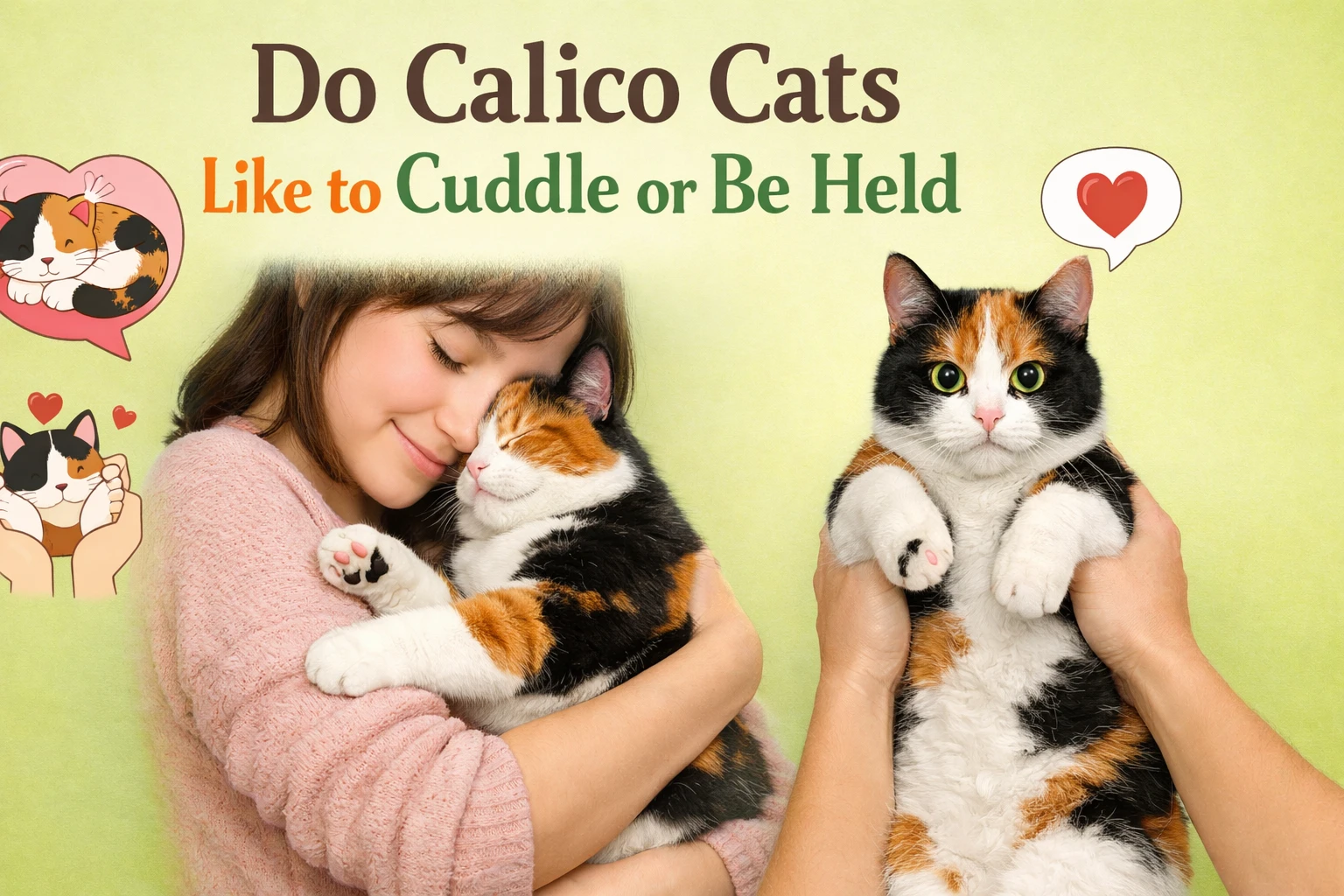 Do Calico Cats Like to Cuddle or Be Held