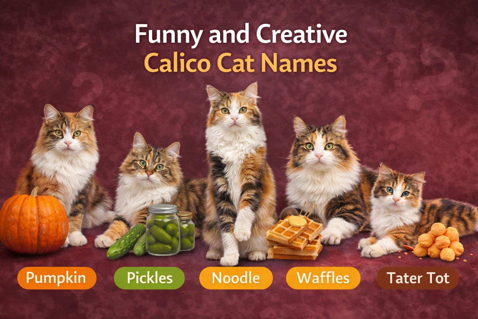 Funny and Creative Calico Cat Names