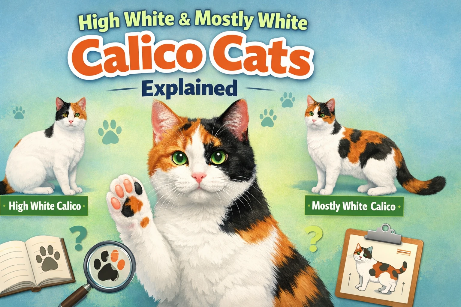 High White & Mostly White Calico Cats Explained
