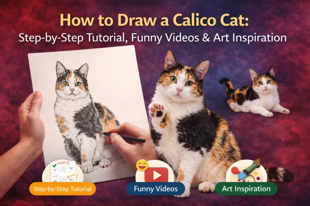 How to Draw a Calico Cat: Funny Videos & Art Inspiration