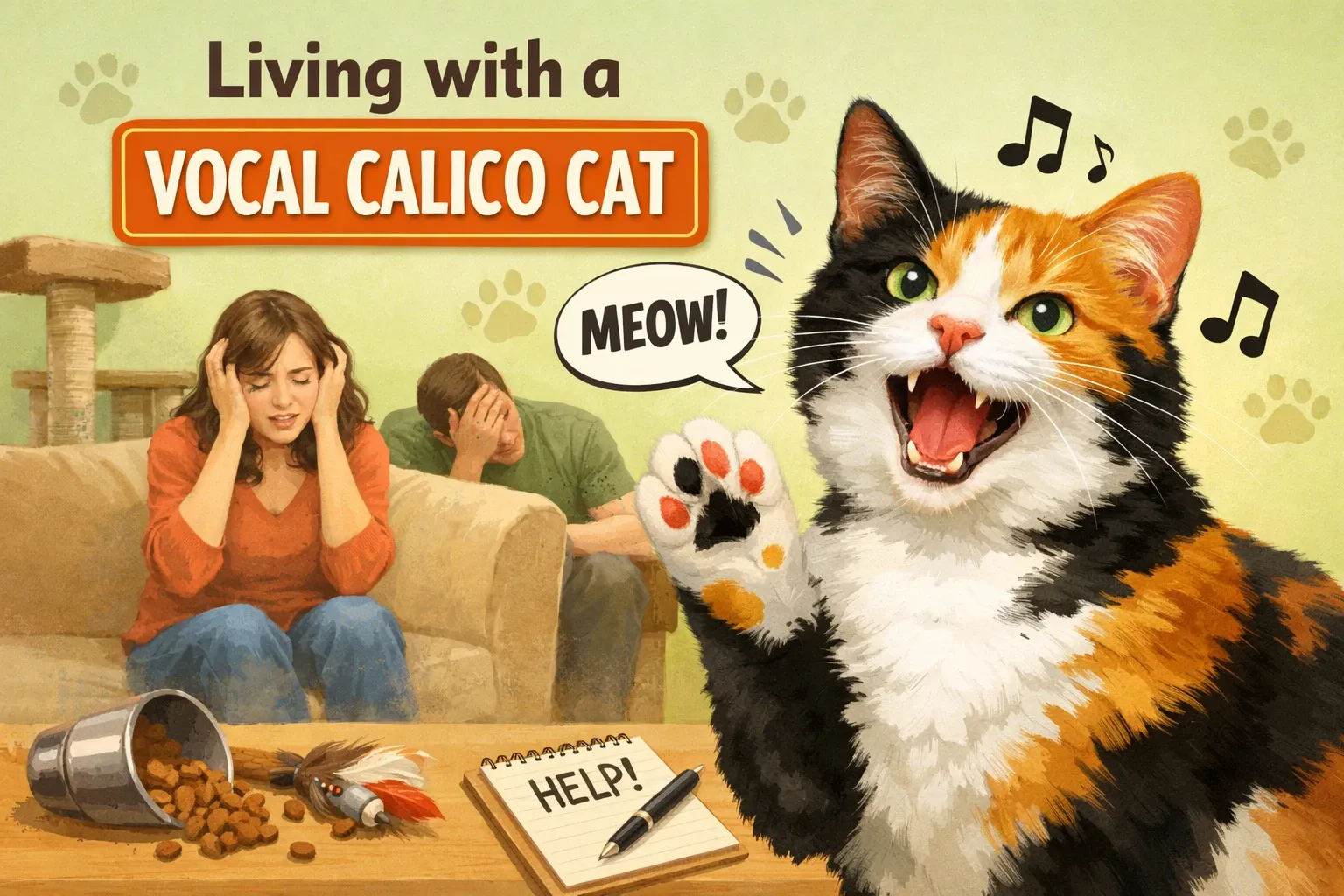 Living with a Vocal Calico Cat