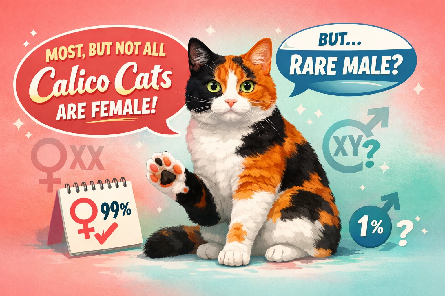 Most, But Not All Calico Cats Are Female
