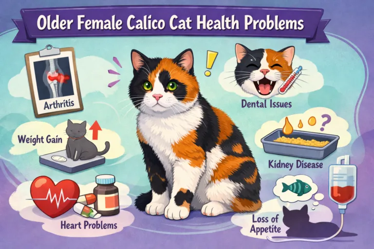 Older Female Calico Cat Health Problems