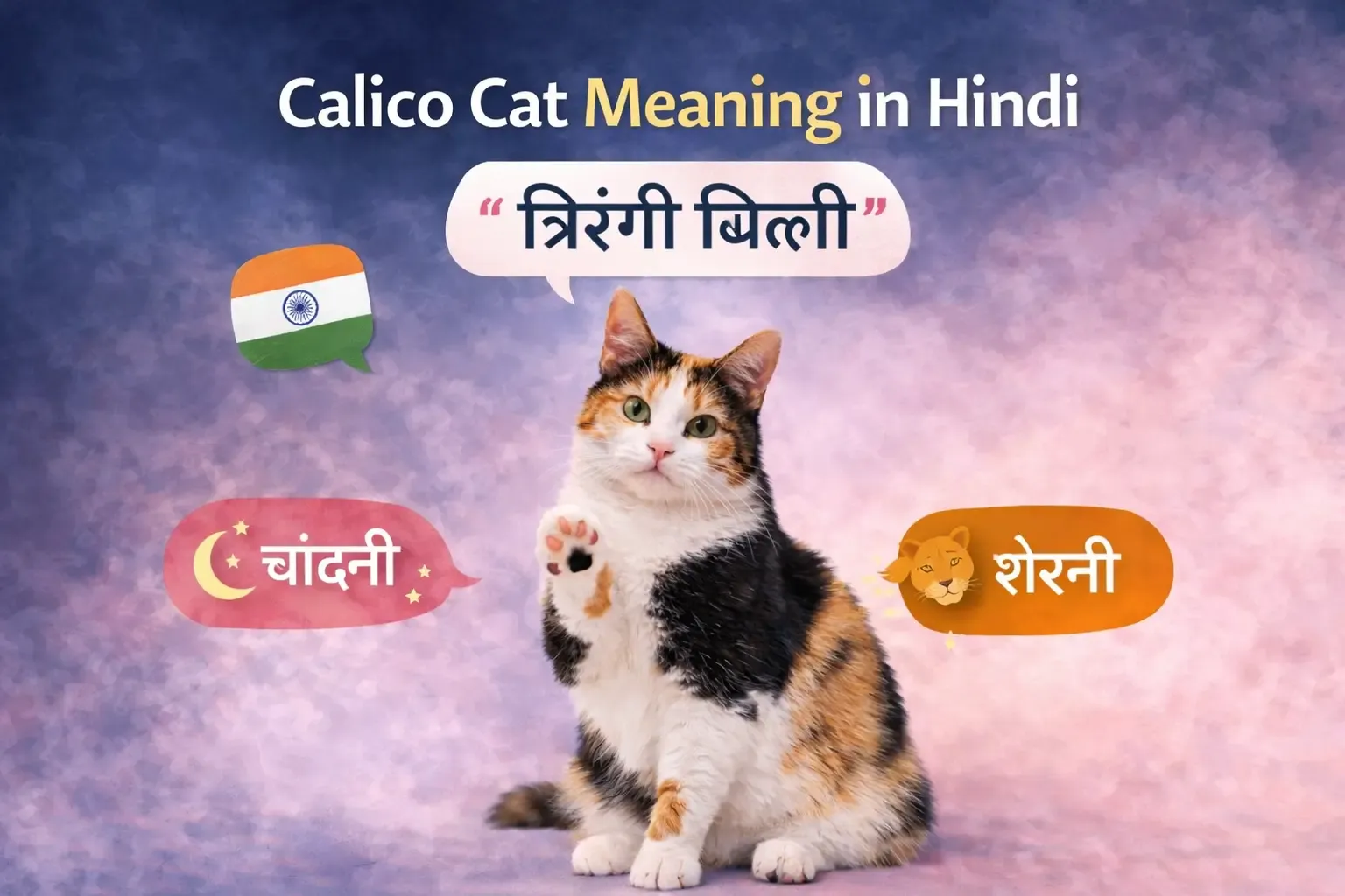 Trirangi Billi meaning in Hindi