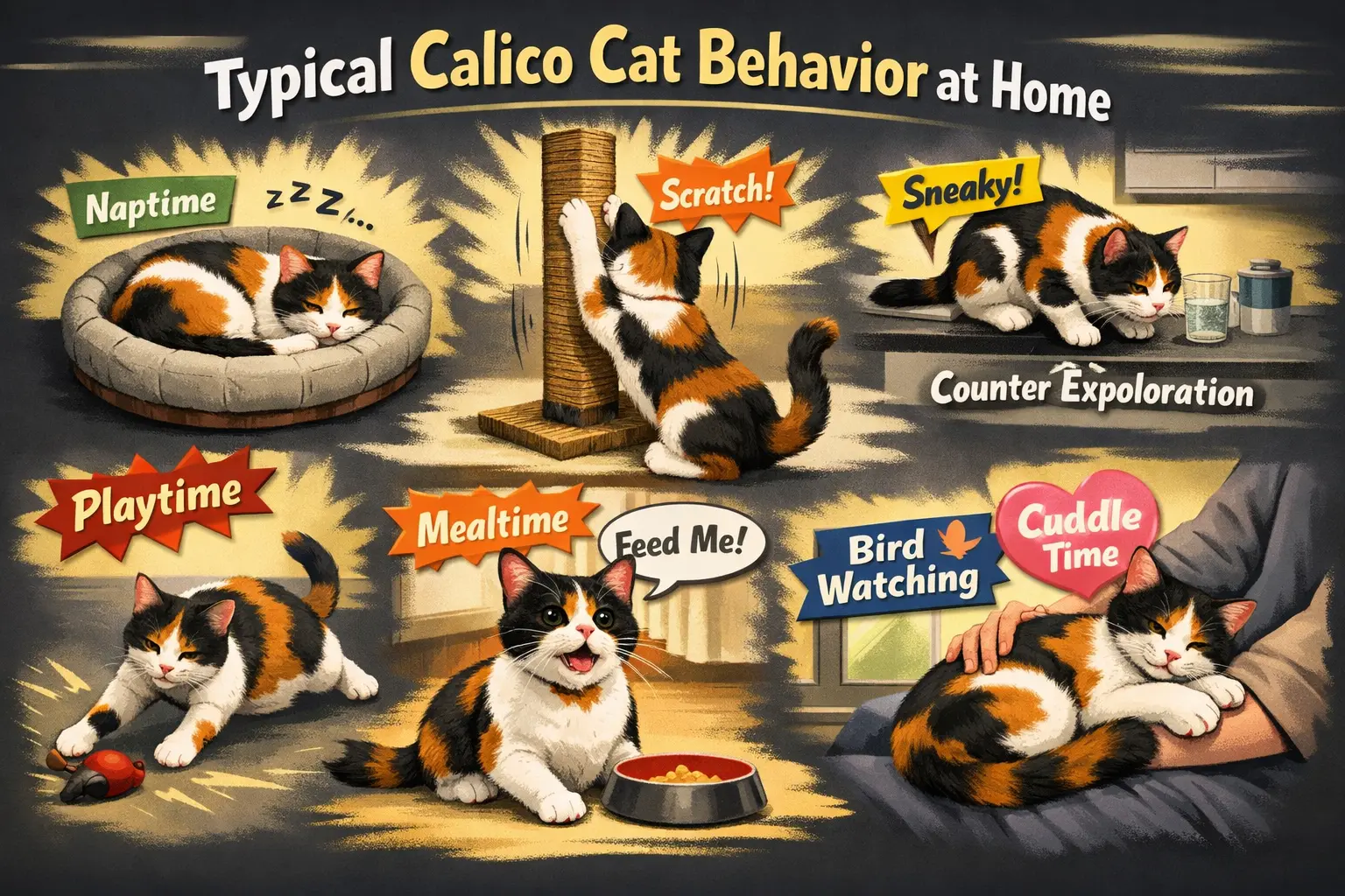 Typical Calico Cat Behavior at Home