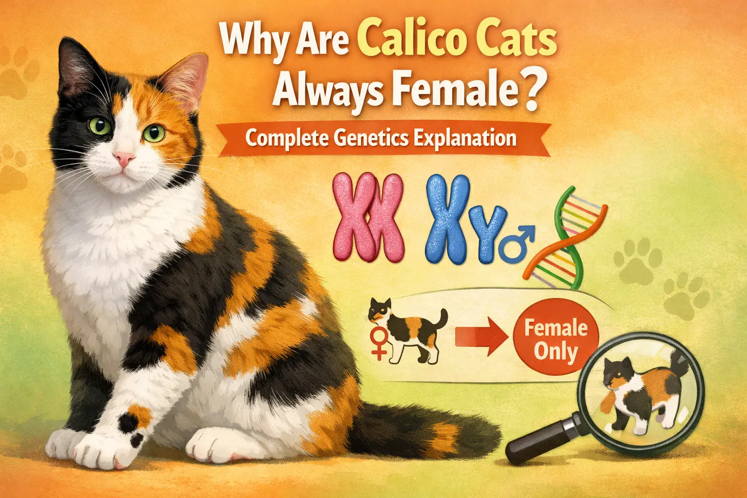 Why Are Calico Cats Always Female? Complete Genetics Explanation